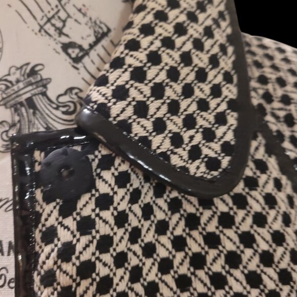 50's Style Checkered Long Jacket Size M - Picture 6 of 7